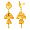 22ct Real Gold Asian/Indian/Pakistani Style Filigree Earrings Jhumkay